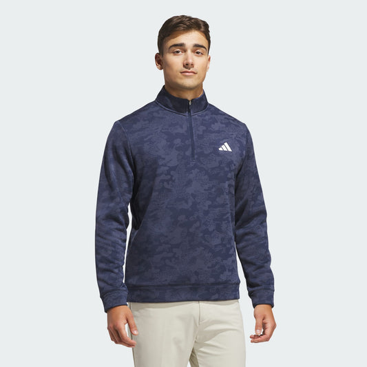 Adidas Ultimate365 Durable Waterproof Quarter Zip Top Men's (Navy KW1747)