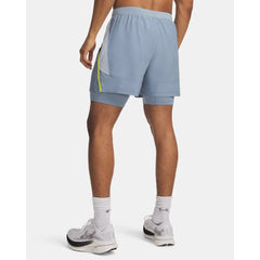 Under Armour Launch 5" 2in1 Shorts Men's (Blue Grey Reflective 448)