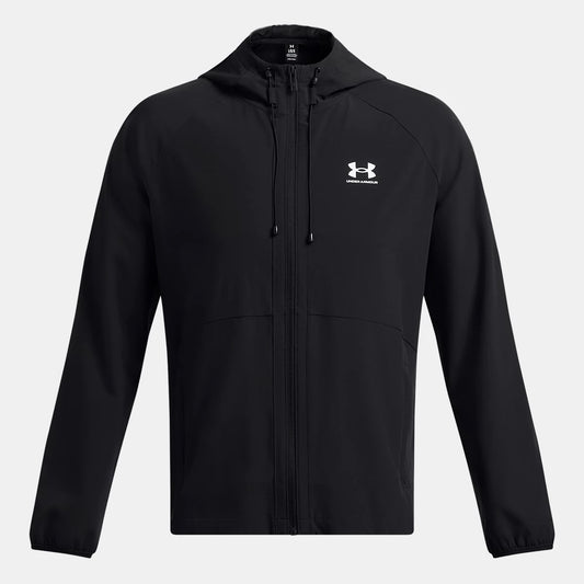 Under Armour Stretch Woven Jacket Men's (Black White 001)
