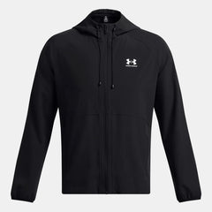 Under Armour Stretch Woven Jacket Men's (Black White 001)