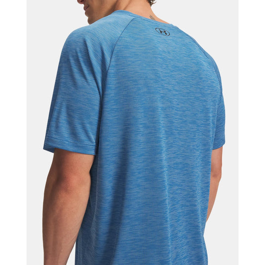 Under Armour Tech Textured T-Shirt Men's (Aegean Blue Black 430)