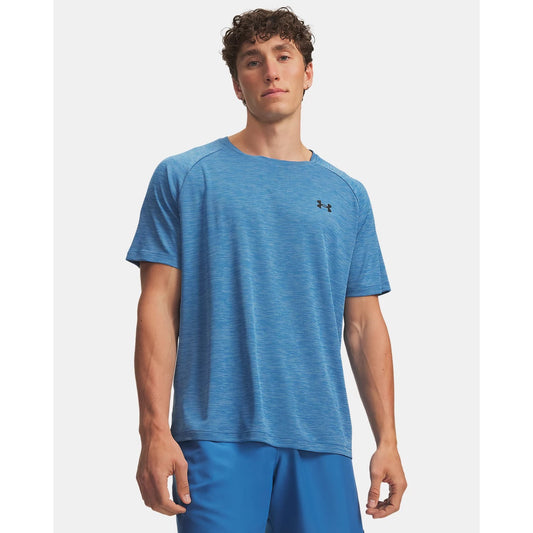 Under Armour Tech Textured T-Shirt Men's (Aegean Blue Black 430)