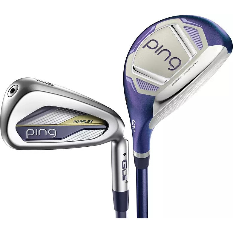 Ping GLe4 Irons Set 6 Hybrid, 7 to 9, PW & SW- 6 Piece Set(Ladies Right Hand)