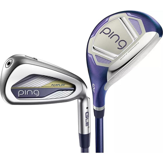 Ping GLe4 Irons Set 6 Hybrid, 7 to 9, PW & SW- 6 Piece Set(Ladies Right Hand)