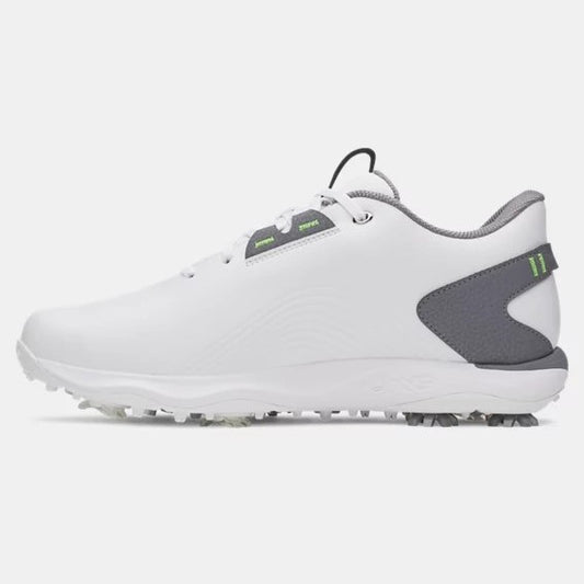 Under Armour Drive Fade 2 Golf Shoes Men's (White Grey 100) Wide Fit