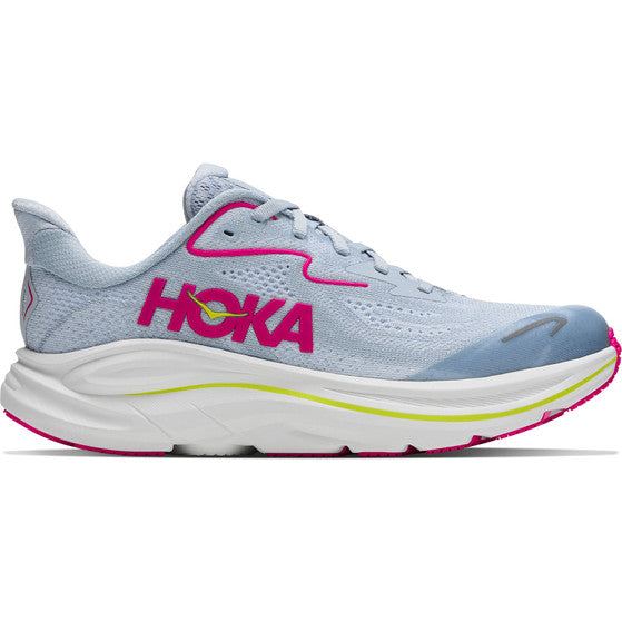 Hoka Clifton 10 Running Shoes Kid's (Grey Pink OND)