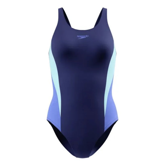 Speedo Colourblock Splice 2.0 Swimsuit Women's (Navy Blue)