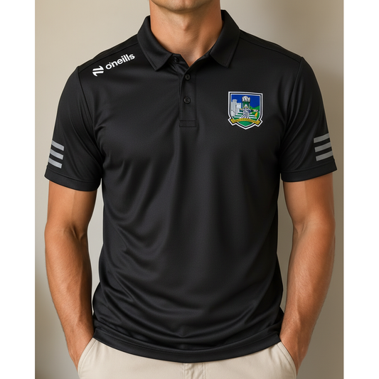 O'Neills Limerick GAA Axia 061 Polo Shirt Men's (Black)
