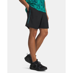 Under Armour Tech Woven Wordmark Shorts Men's (Black Fresco Blue 012)