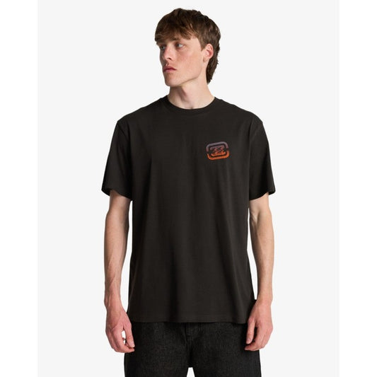 Billabong Crayon Wave T-Shirt Men's (Washed Black WAA)