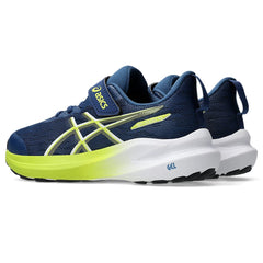 Asics GT 1000 14 PS Kid's Running Shoes (Independence Blue Neon Lime 404)