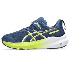 Asics GT 1000 14 PS Kid's Running Shoes (Independence Blue Neon Lime 404)