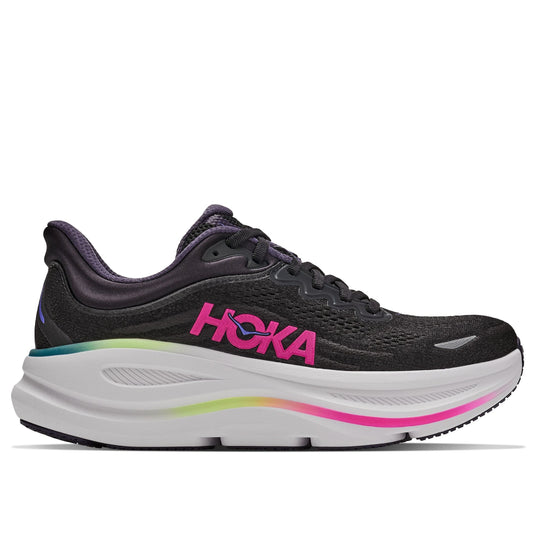 Hoka Bondi 9 Running Shoes Women's (Black Neon Dragonfruit BNND)