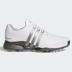 Adidas Tour360 Gore-Tex Wide Golf Shoes (Cloud White Iron Metallic )