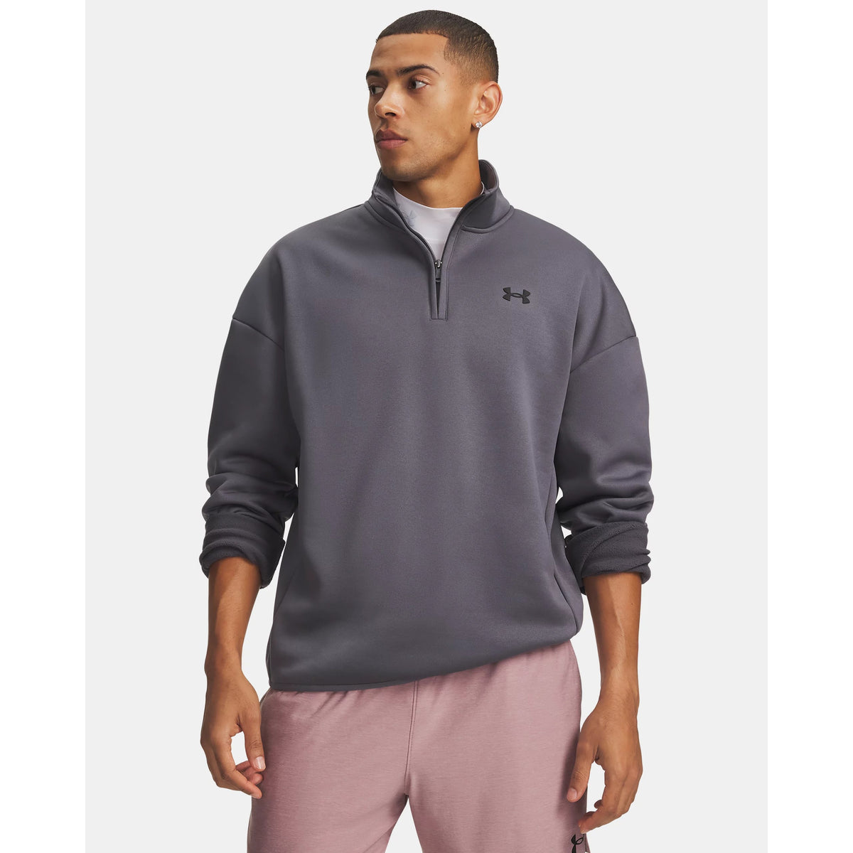 Under Armour Fleece Quarter Zip Top Men's (Grey 025)