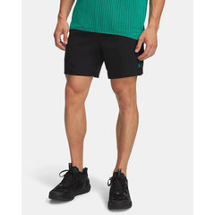Under Armour Vanish Woven 2.0 6 Inch Shorts Men's (Black Green 013)