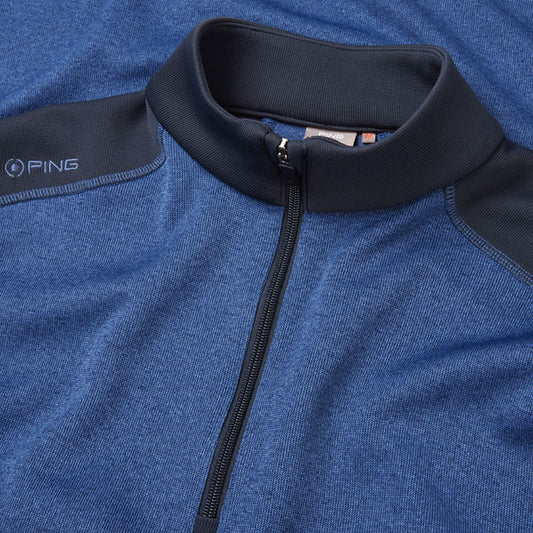 Ping Ramsey Half Zip Top Men's (Inky Marl Navy)
