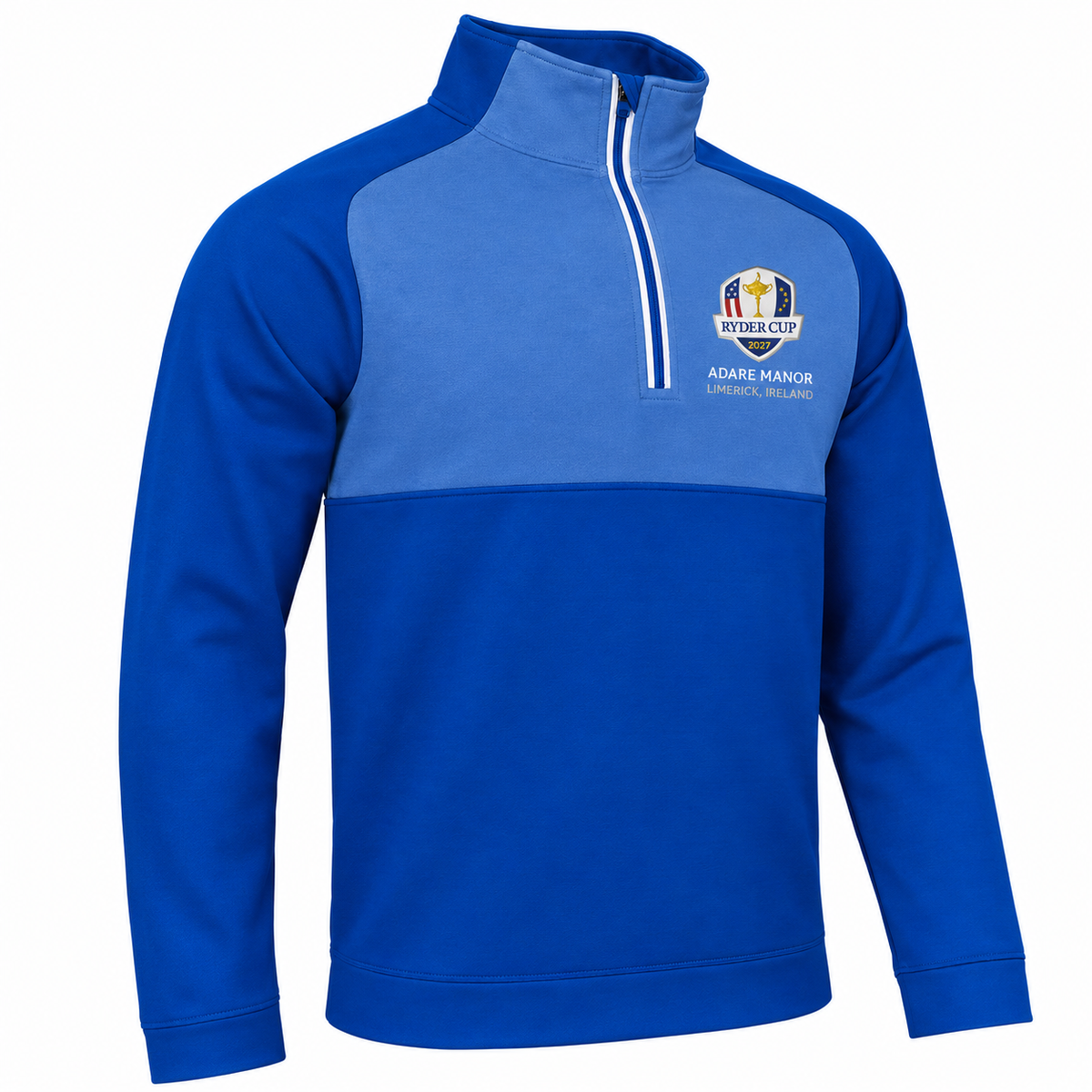 Glenmuir Ryder Cup 2027 Oran Half Zip Top Men's (Blue White)