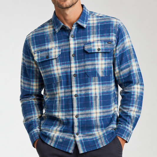Billabong Offshore Flannel Shirt Men's (Blue BRQ0)