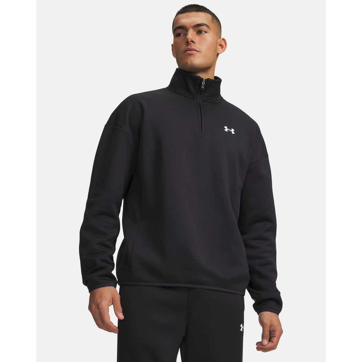 Under Armour Fleece Quarter Zip Top Men's (Black 001)