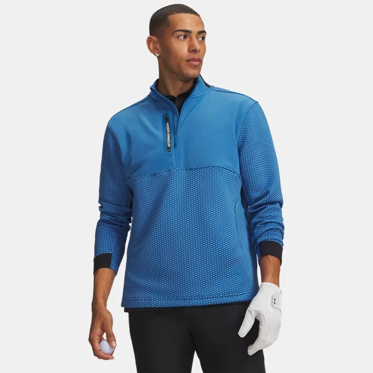 Under Armour Drive Pro Hybrid Half Zip Top Men's (Aegean Blue 430)