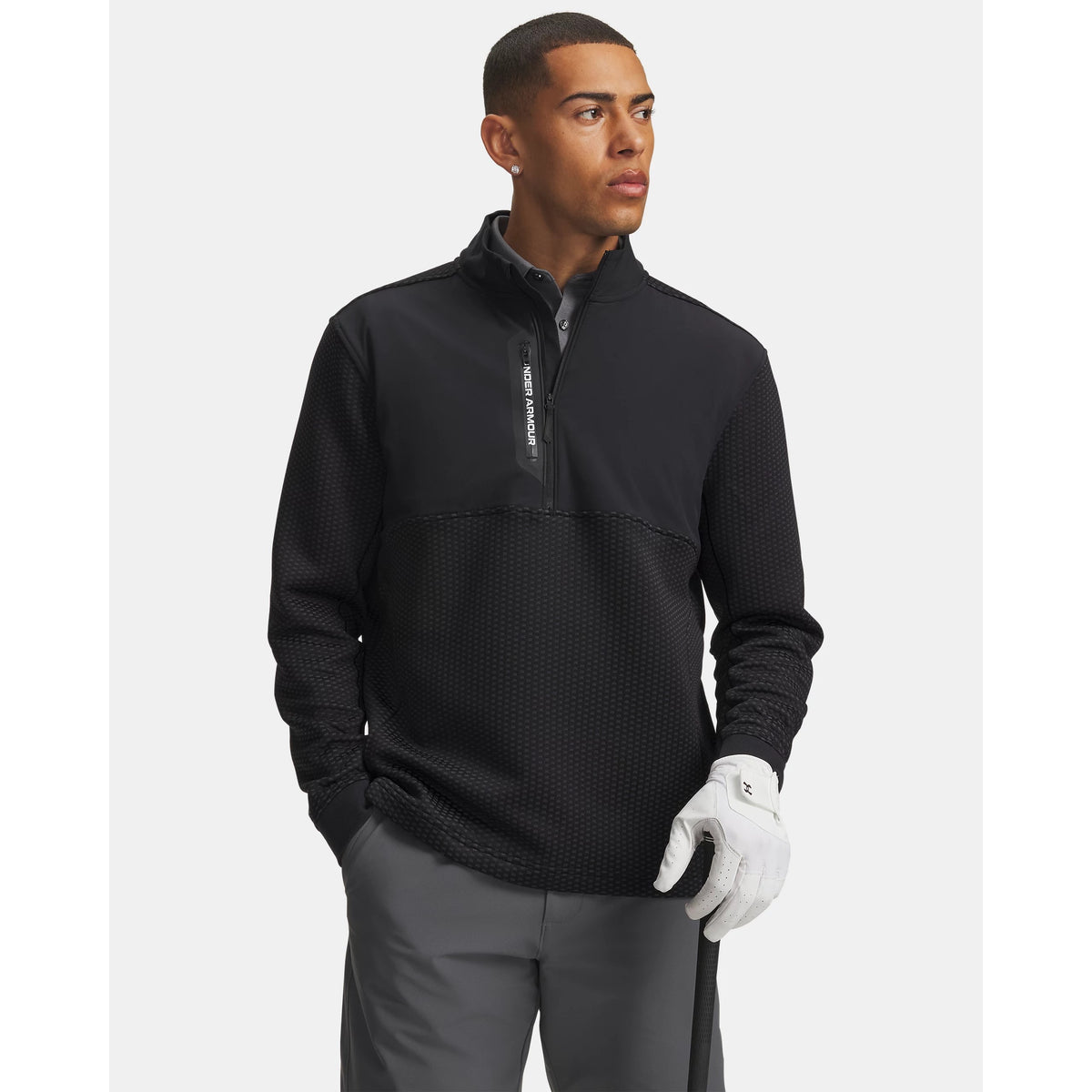 Under Armour Drive Pro Hybrid Half Zip Top Men's (Black 001)