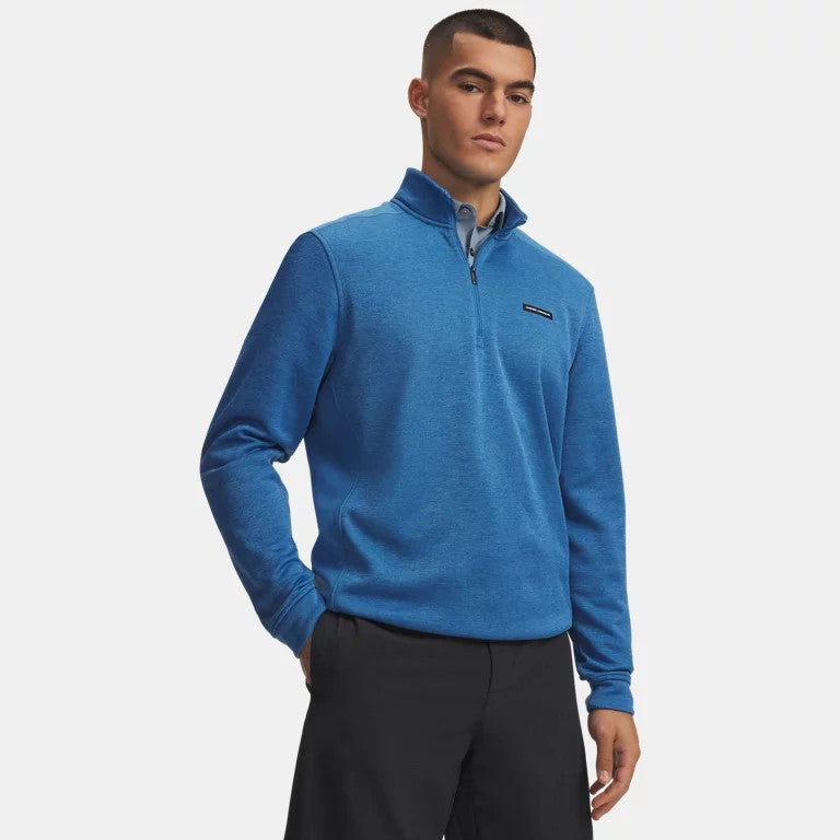 Under Armour SweaterFleece Hybrid Half Zip Men's (Aegean Blue 430)