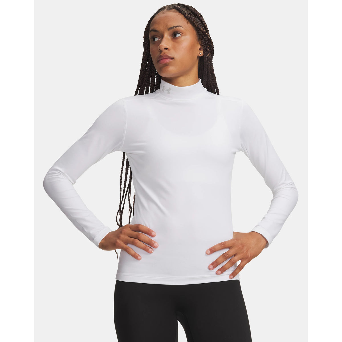 Under Armour ColdGear Mock Neck Baselayer Women's (White 100)