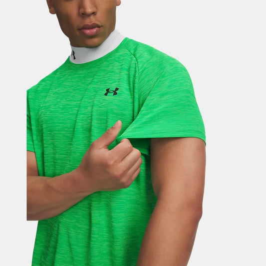 Under Armour Tech Textured T-Shirt Men's (Geode Green Black 993)