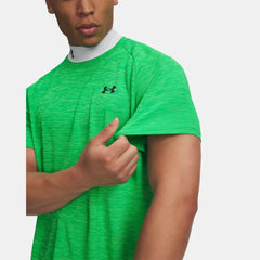 Under Armour Tech Textured T-Shirt Men's (Geode Green Black 993)