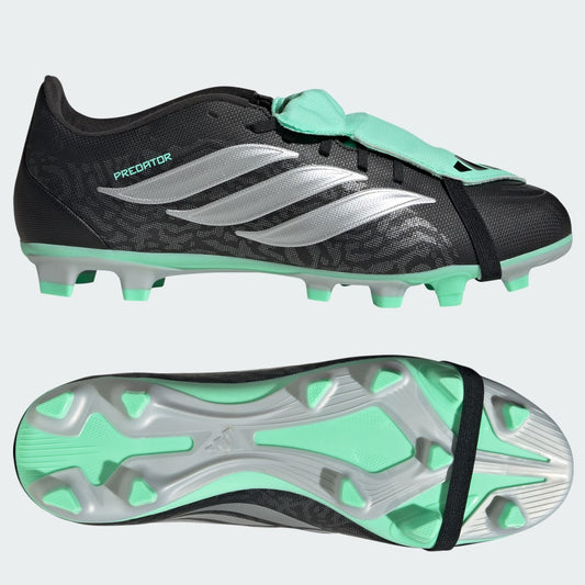 Adidas Predator Club Fold Over Tongue FG Football Boots Men's (Black Green IH2118)