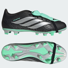 Adidas Predator Club Fold Over Tongue FG Football Boots Men's UK13 (Black Green IH2118)