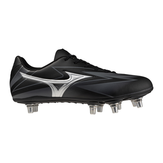 Mizuno Waitangi Club SG Rugby Boots Men's (Black Silver 01)