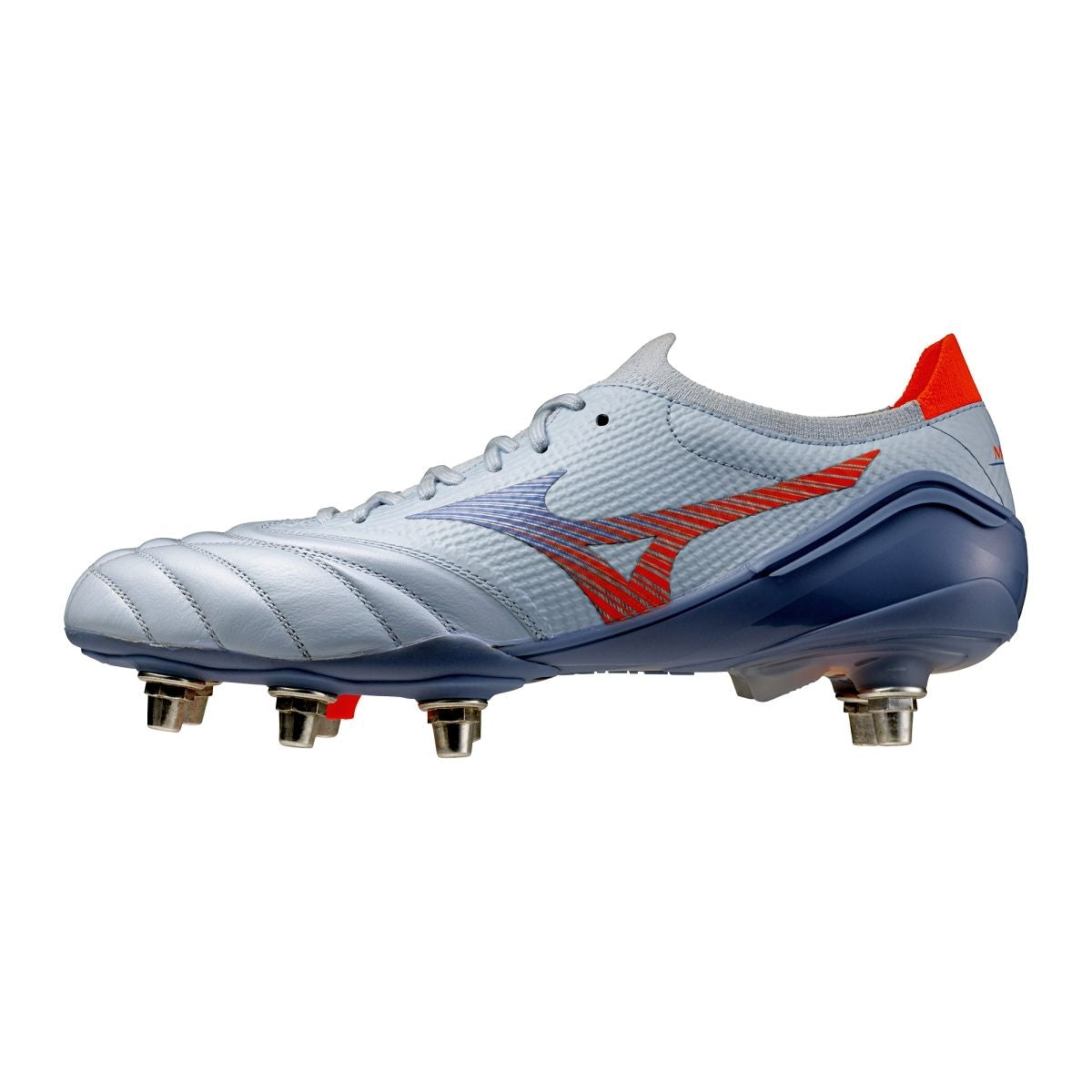 Mizuno Morelia Neo V Elite Soft Ground Rugby Boots Men's (Blue Finch Cornflower Blue 22)