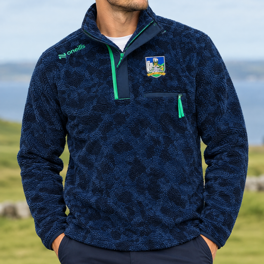 O'Neills Limerick GAA Imperium 028 Half Zip Fleece Men's (Marine Green)