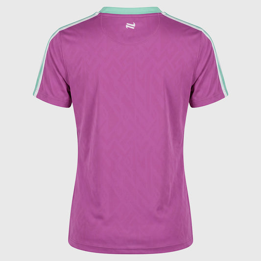 O'Neills Limerick GAA Imperium 060 T-Shirt Womens (Purple Green White)