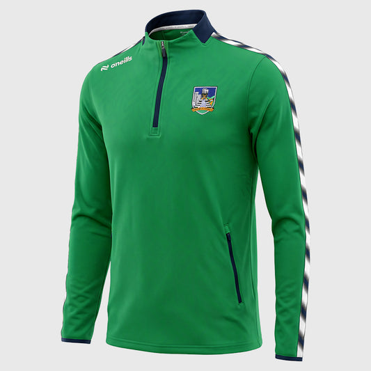 O'Neills Limerick GAA Imperium 184 Half Zip Men's (Green Marine White)