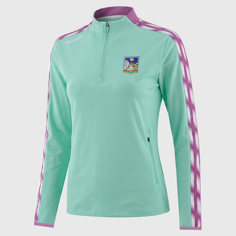 O'Neills Limerick GAA Imperium 184 Half Zip Girls (Green Purple White)