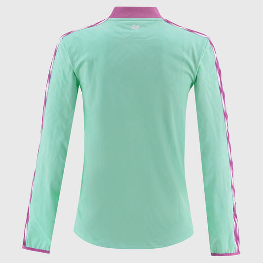 O'Neills Limerick GAA Imperium 184 Half Zip Womens (Green Purple White)