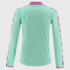 O'Neills Limerick GAA Imperium 184 Half Zip Womens (Green Purple White)