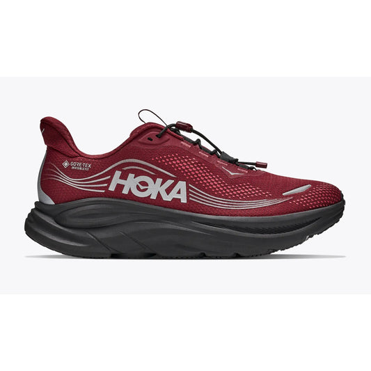 Hoka Clifton 11 Gore Tex Running Shoes Men's (Varsity Burgundy Black VYBR)
