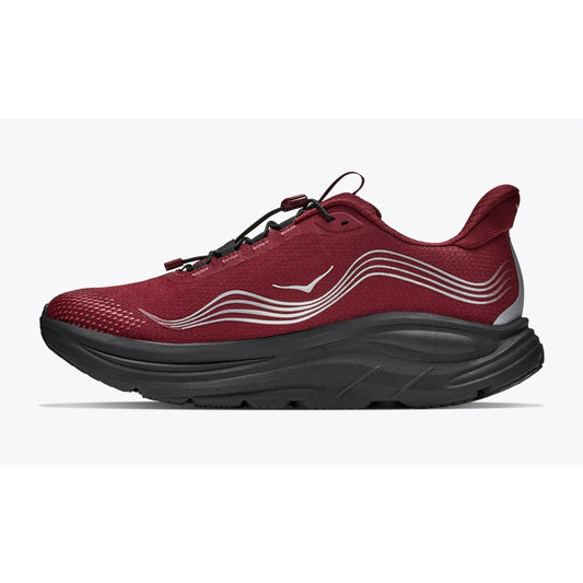 Hoka Clifton 11 Gore Tex Running Shoes Men's (Varsity Burgundy Black VYBR)