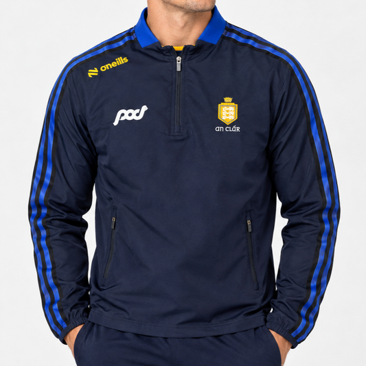 O'Neills Clare GAA Imperium 184 Half Zip Junior (Marine Royal Amber)