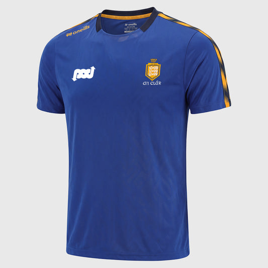 O'Neills Clare GAA Imperium 060 T-Shirt Junior (Royal Marine Amber)