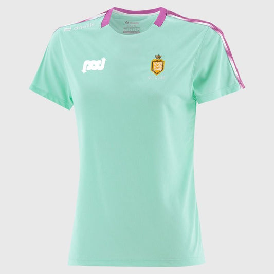 O'Neills Clare GAA Imperium 060 T-Shirt Girls (Green Purple White)