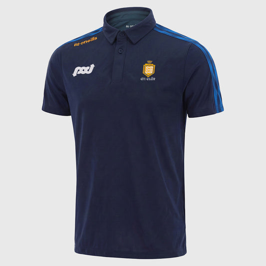 O'Neills Clare GAA Imperium 061 Polo Shirt Men's (Marine Royal Amber)