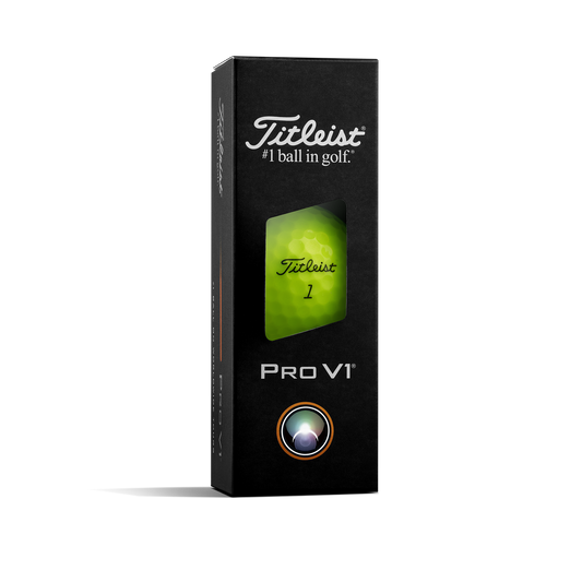 Titleist Pro V1 Golf Balls x 3 (Yellow)