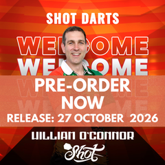 Shot Pro Series Willie O'Connor Match Dart Turbo Point 90% Darts (Preorder - Release Date 27 October 2026)