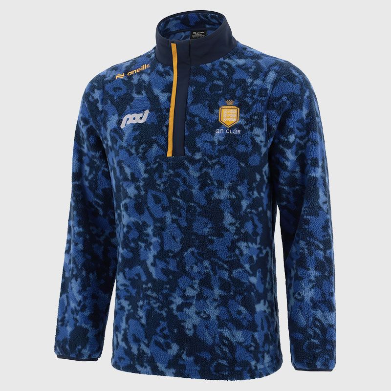 O'Neills Clare GAA Imperium 028 Half Zip Fleece Junior (Marine Royal Amber)