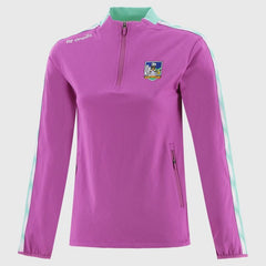 O'Neills Limerick GAA Imperium 184 Half Zip Girls (Purple Green White)